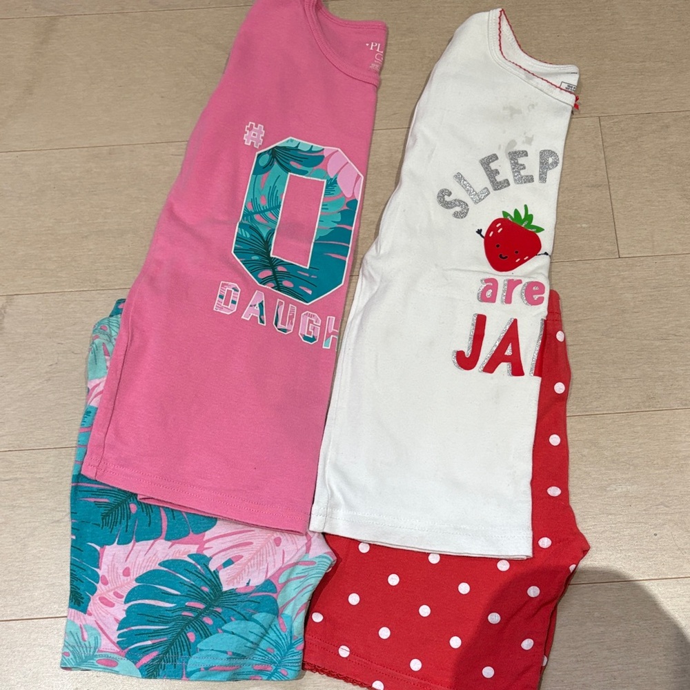Carter's Kids Pajama Set - Pink, White, and Red